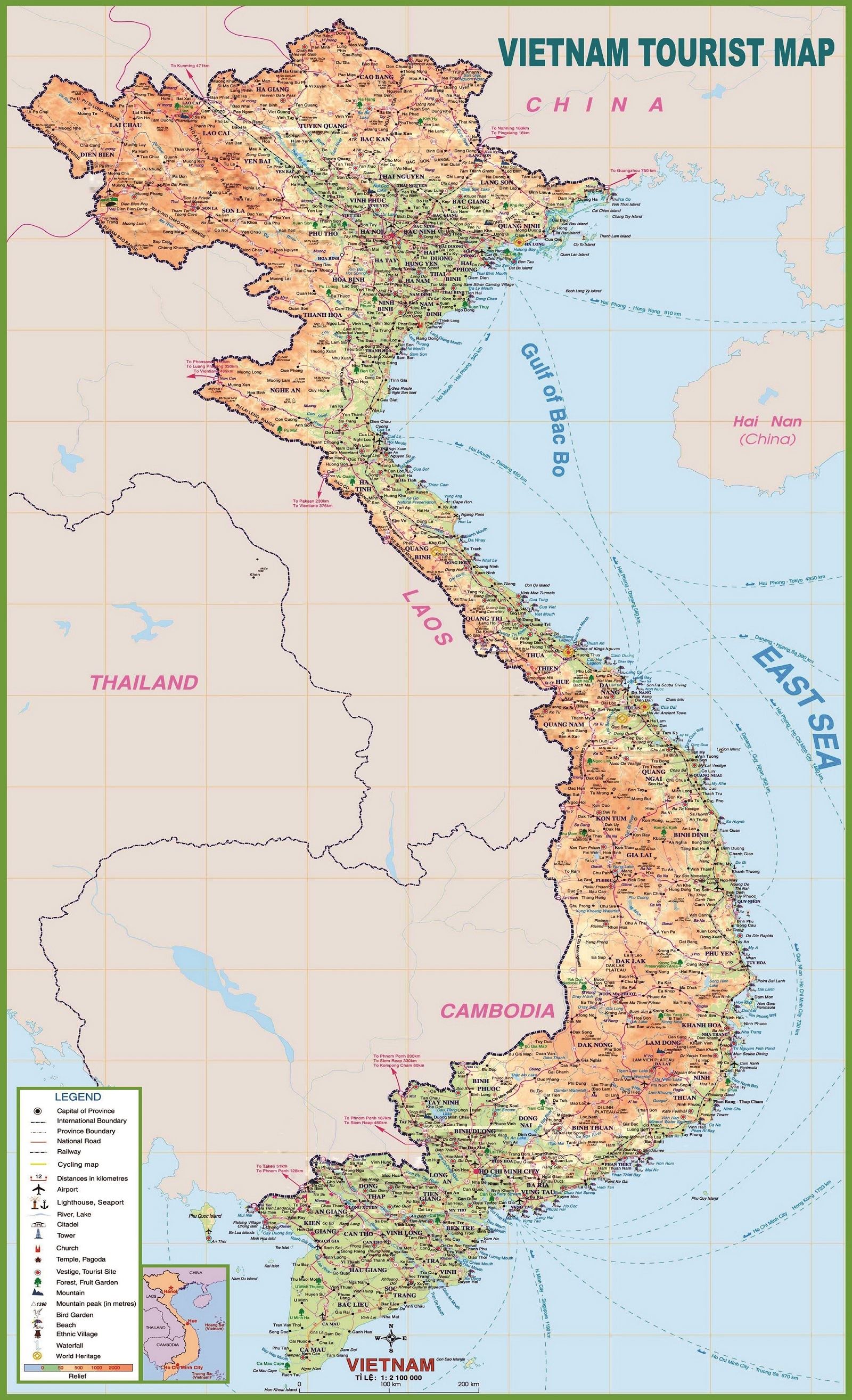 Bản đồ du lịch Việt Nam