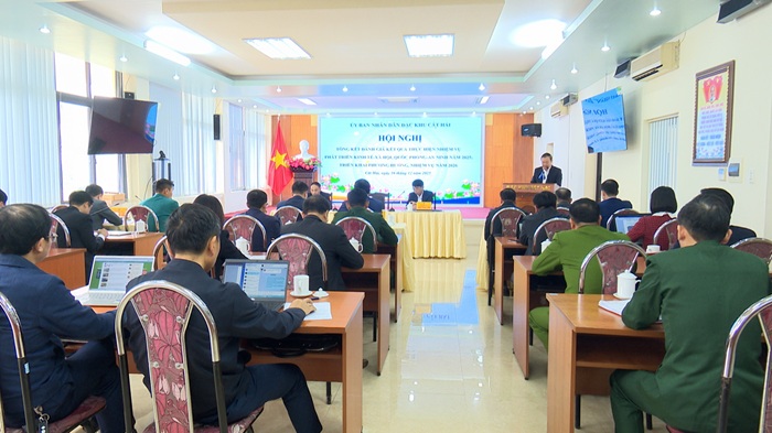 Hội nghị tổng kết đánh giá kết quả thực hiện nhiệm vụ phát triển kinh tế - xã hội – quốc phòng – an ninh năm 2025