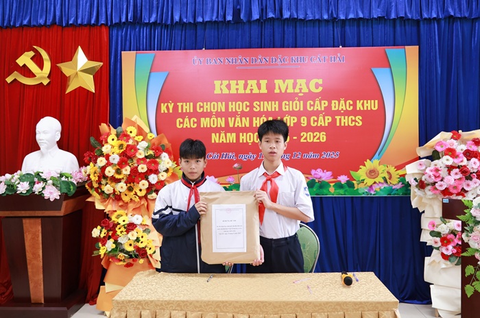 Kỳ thi chọn học sinh giỏi cấp đặc khu các môn văn hóa lớp 9, năm học 2025-202