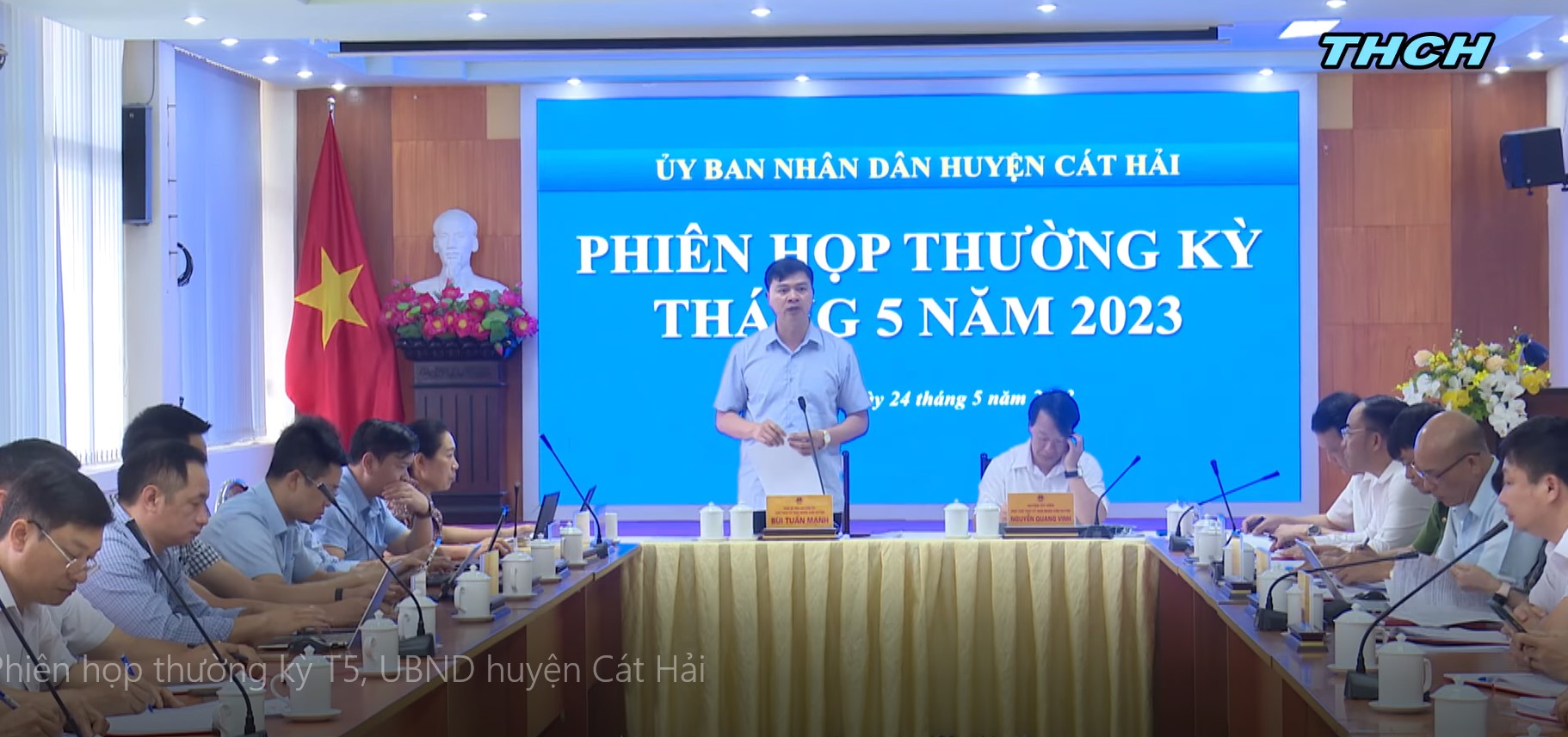 UBND huyện Cát Hải tổ chức phiên họp thường kỳ tháng 5/2023