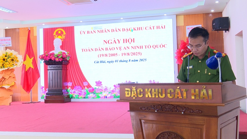 Sôi nổi Ngày hội toàn dân bảo vệ an ninh Tổ quốc tại đặc khu Cát Hải.